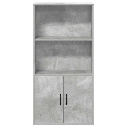 Bookcase Concrete Grey 60x24x120 cm Engineered Wood