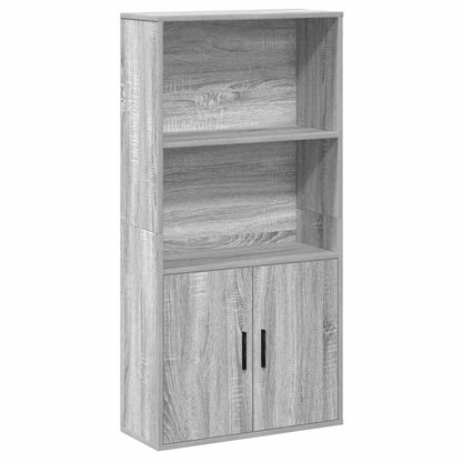 Bookcase Grey Sonoma 60x24x120 cm Engineered Wood