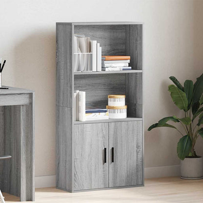 Bookcase Grey Sonoma 60x24x120 cm Engineered Wood