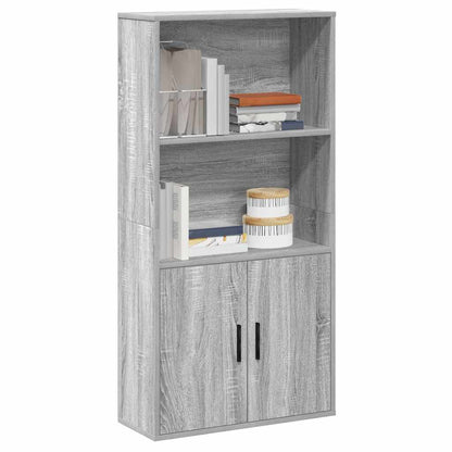 Bookcase Grey Sonoma 60x24x120 cm Engineered Wood