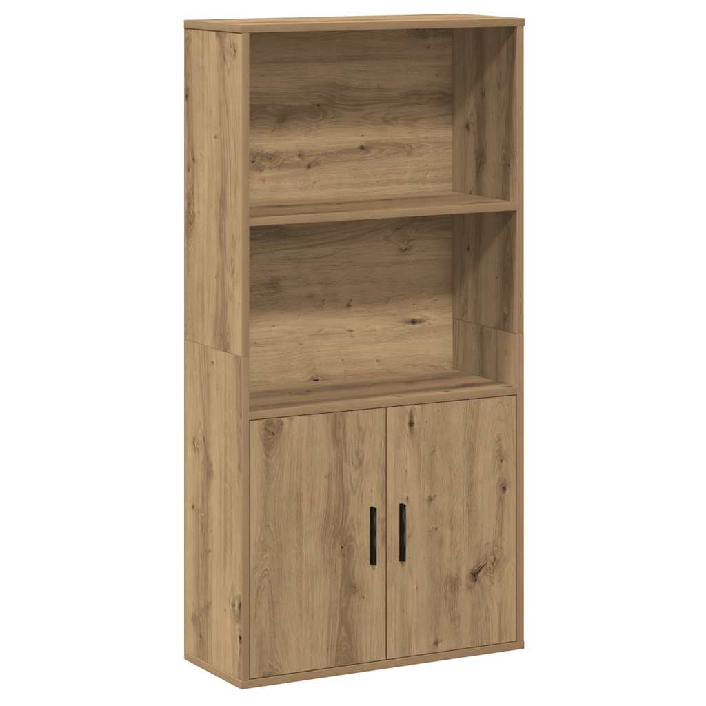 Bookcase Artisan Oak 60x24x120 cm Engineered Wood