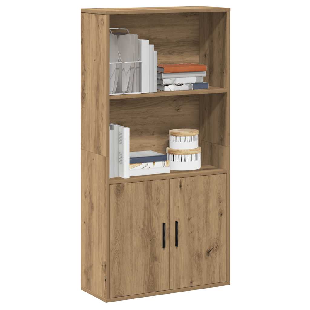 Bookcase Artisan Oak 60x24x120 cm Engineered Wood