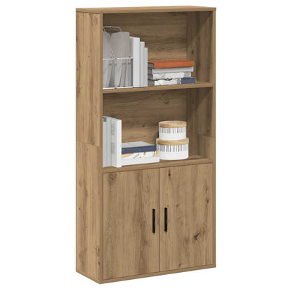 Bookcase Artisan Oak 60x24x120 cm Engineered Wood