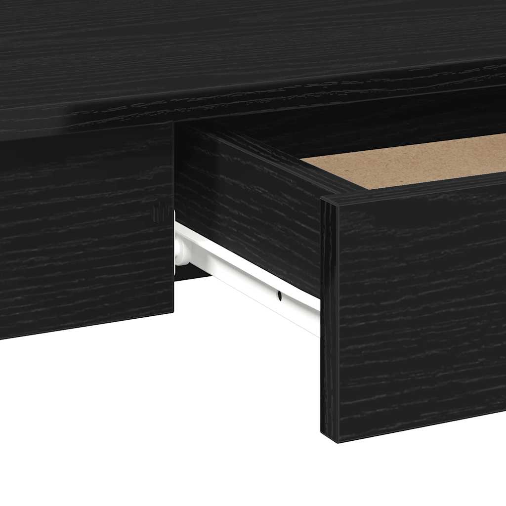 Desk Black 100x45x75 cm Engineered Wood