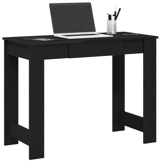 Desk Black 100x45x75 cm Engineered Wood