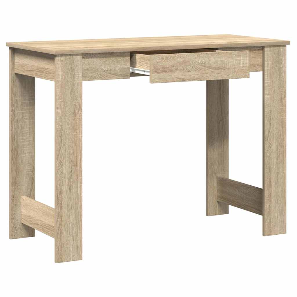 Desk Sonoma Oak 100x45x75 cm Engineered Wood