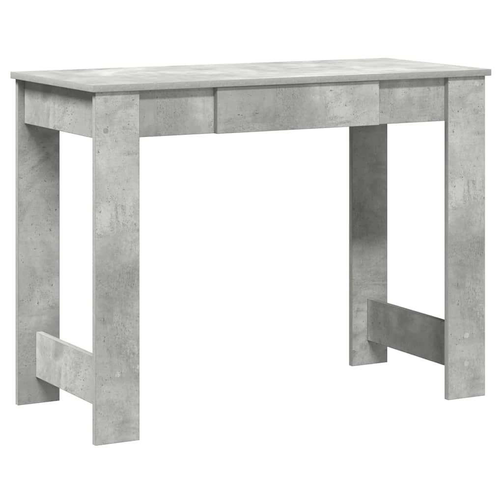 Desk Concrete Grey 100x45x75 cm Engineered Wood