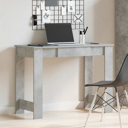 Desk Concrete Grey 100x45x75 cm Engineered Wood