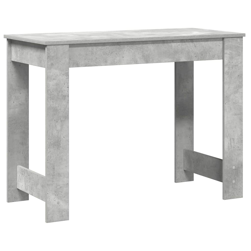 Desk Concrete Grey 100x45x75 cm Engineered Wood