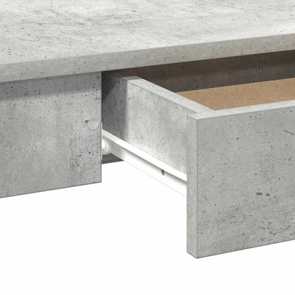 Desk Concrete Grey 100x45x75 cm Engineered Wood