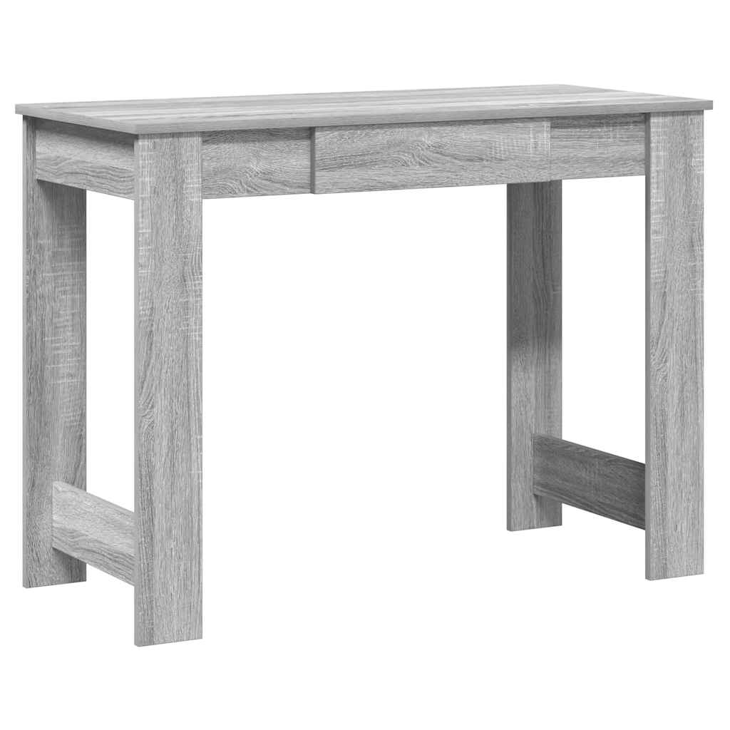 Desk Grey Sonoma 100x45x75 cm Engineered Wood