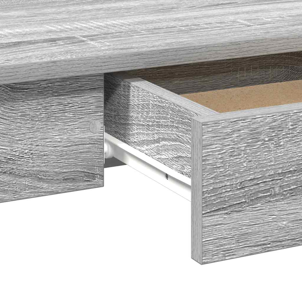 Desk Grey Sonoma 100x45x75 cm Engineered Wood