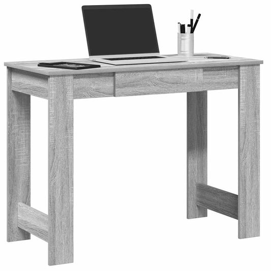 Desk Grey Sonoma 100x45x75 cm Engineered Wood