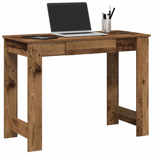 Desk Old Wood 100x45x75 cm Engineered Wood