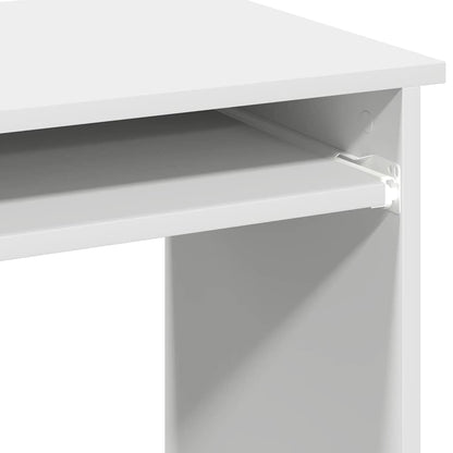 Desk with Shelves White 84x40x78 cm Engineered Wood