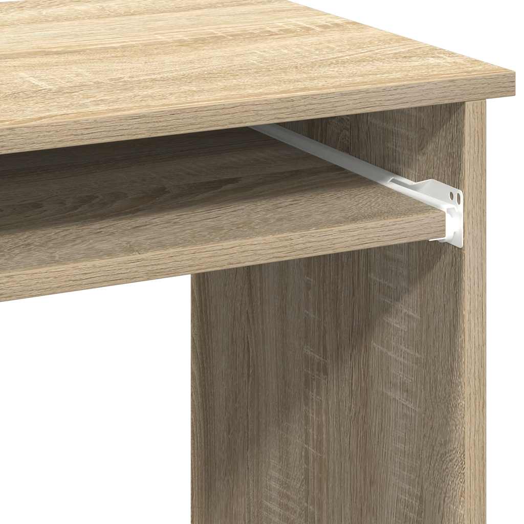 Desk with Shelves Sonoma Oak 84x40x78 cm Engineered Wood