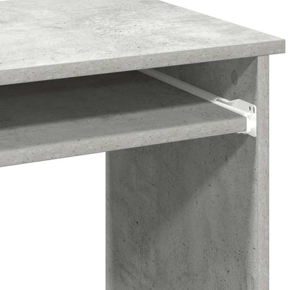 Desk with Shelves Concrete Grey 84x40x78 cm Engineered Wood