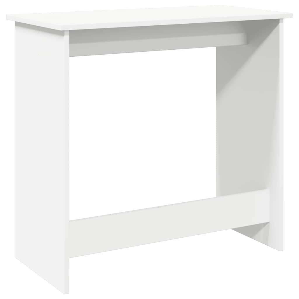 Desk White 80x40x75 cm Engineered Wood