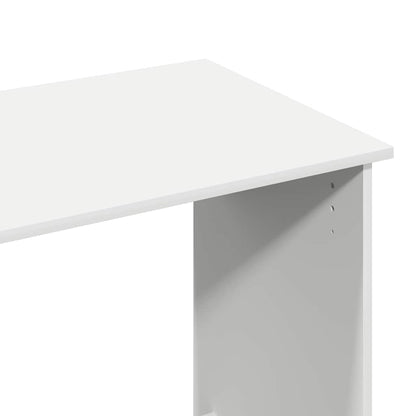 Desk White 80x40x75 cm Engineered Wood