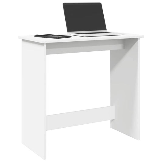 Desk White 80x40x75 cm Engineered Wood