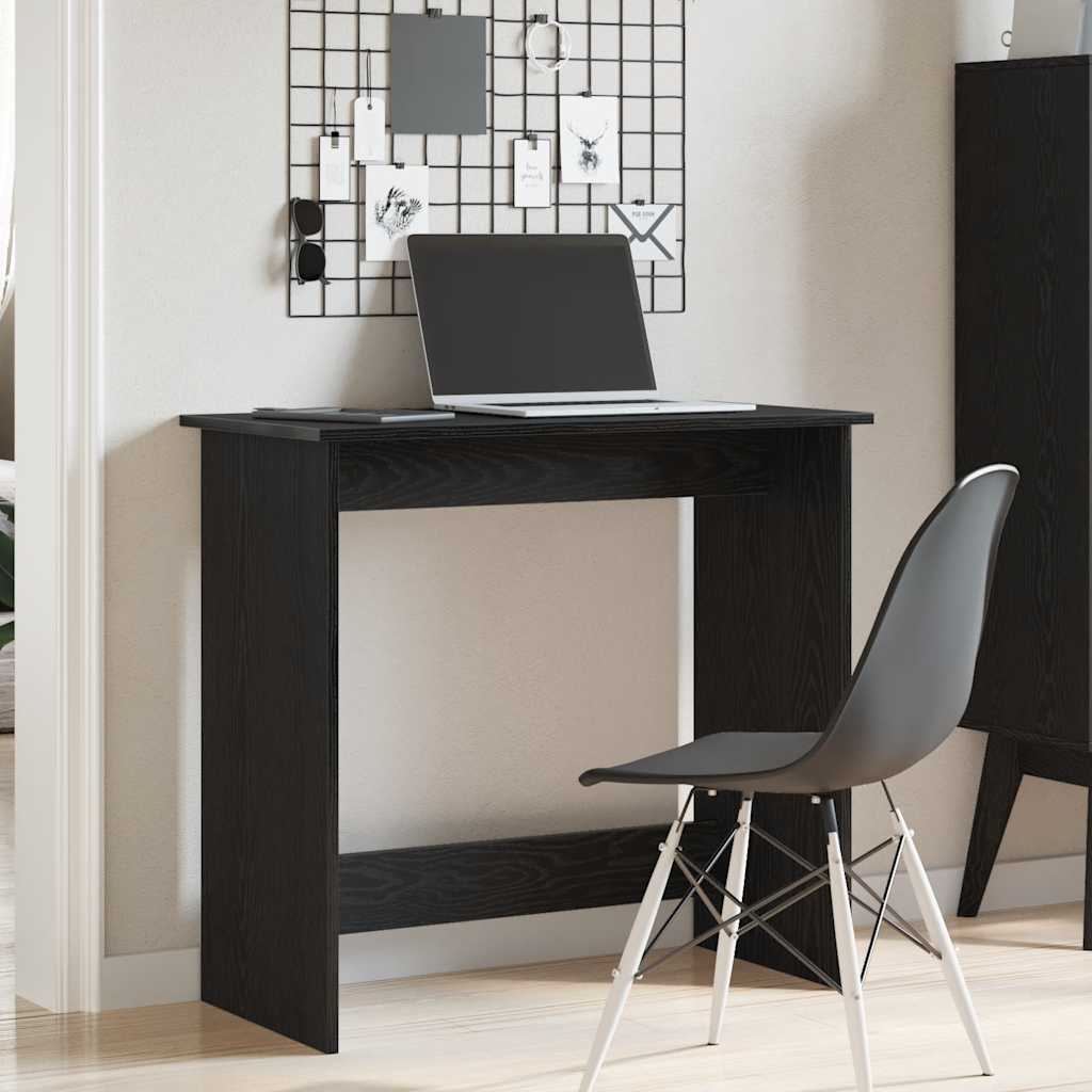 Desk Black 80x40x75 cm Engineered Wood