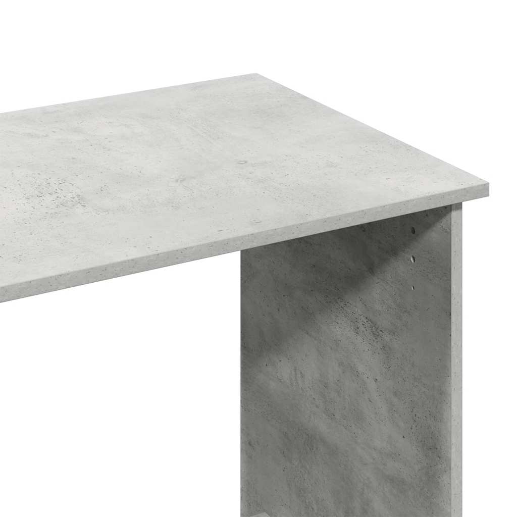 Desk Concrete Grey 80x40x75 cm Engineered Wood