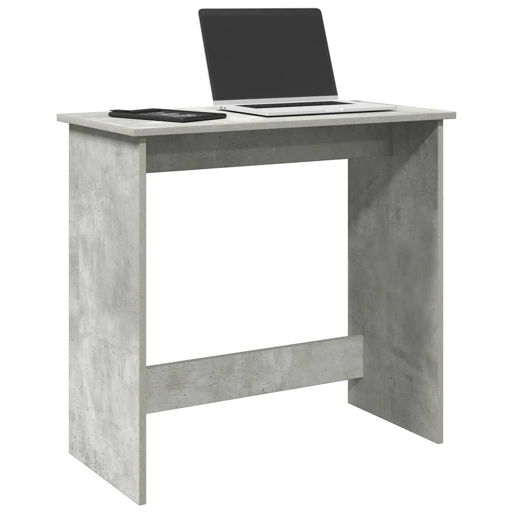 Desk Concrete Grey 80x40x75 cm Engineered Wood