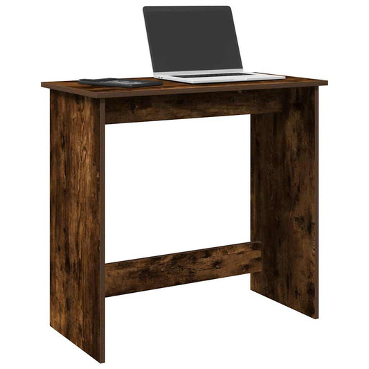 Desk Smoked Oak 80x40x75 cm Engineered Wood