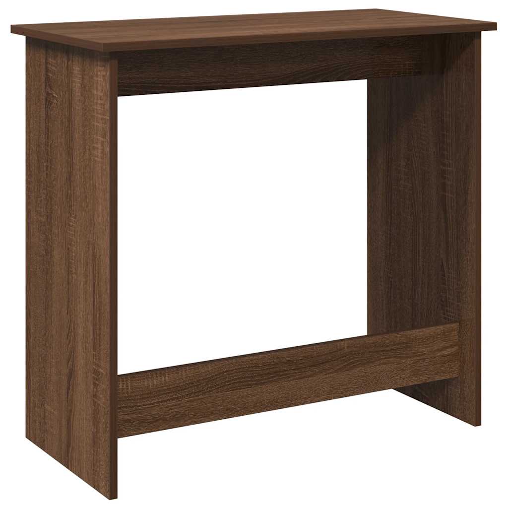 Desk Brown Oak 80x40x75 cm Engineered Wood