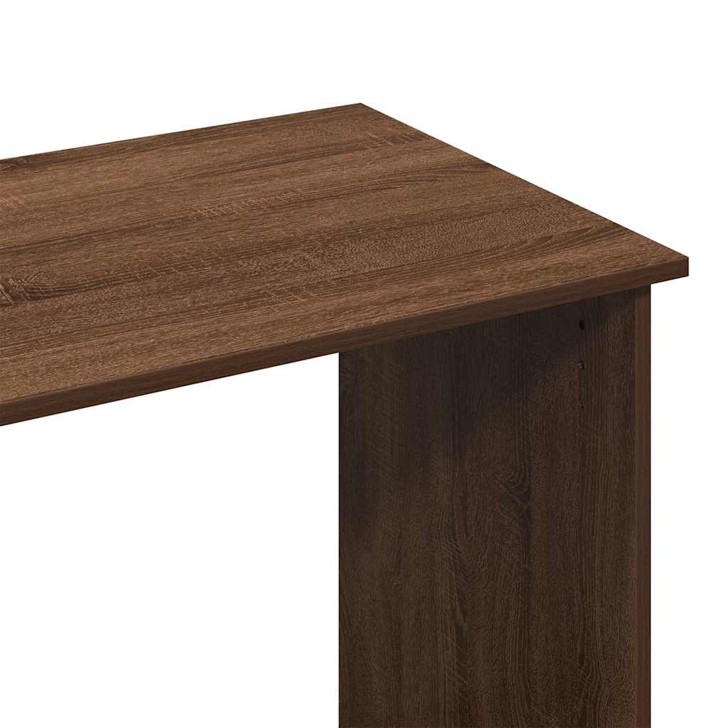 Desk Brown Oak 80x40x75 cm Engineered Wood