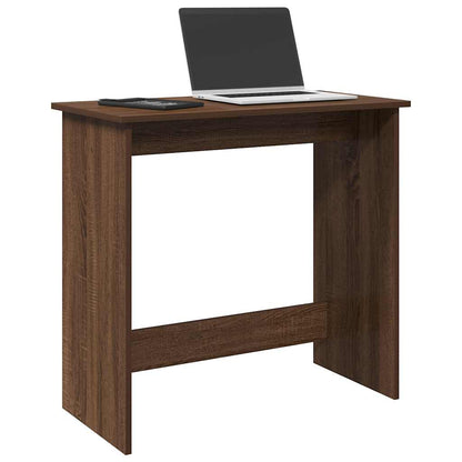 Desk Brown Oak 80x40x75 cm Engineered Wood