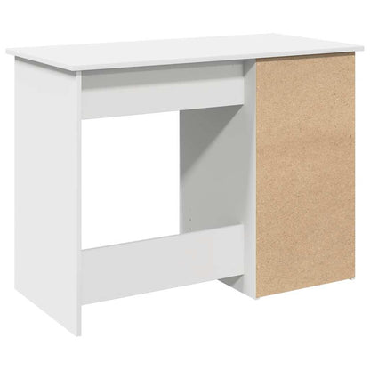 Desk White 102x50x75 cm Engineered Wood