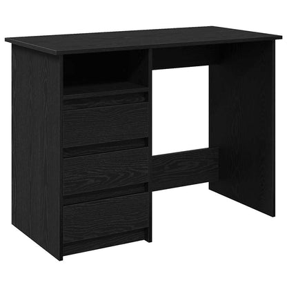 Desk Black 102x50x75 cm Engineered Wood