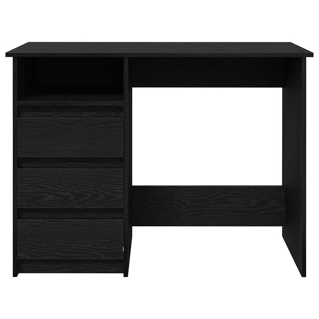 Desk Black 102x50x75 cm Engineered Wood