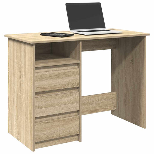 Desk Sonoma Oak 102x50x75 cm Engineered Wood