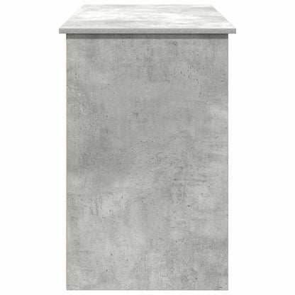 Desk Concrete Grey 102x50x75 cm Engineered Wood