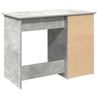 Desk Concrete Grey 102x50x75 cm Engineered Wood