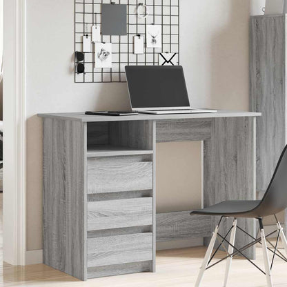 Desk Grey Sonoma 102x50x75 cm Engineered Wood