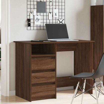 Desk Brown Oak 102x50x75 cm Engineered Wood