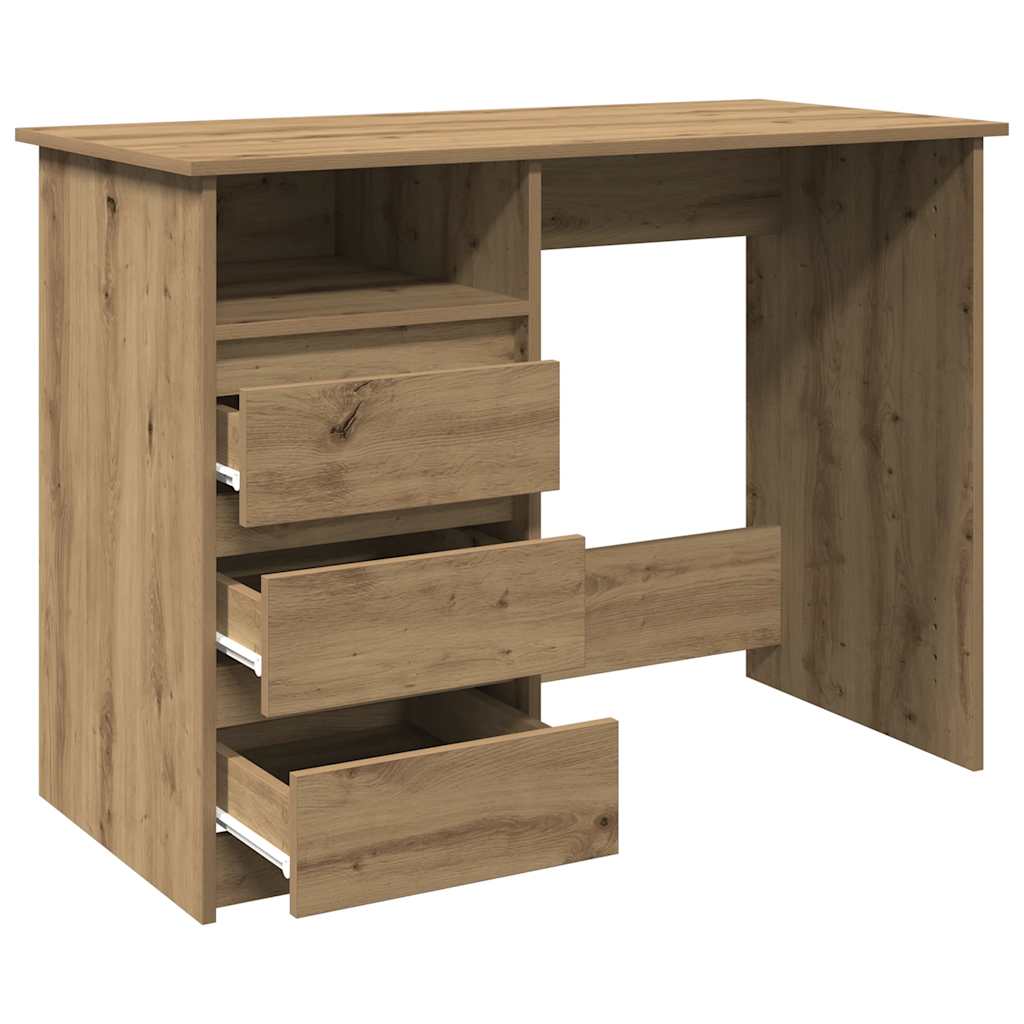 Desk Artisan Oak 102x50x75 cm Engineered Wood