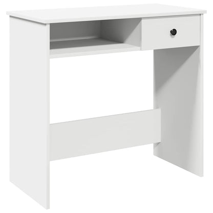 Desk White 80x40x75 cm Engineered Wood