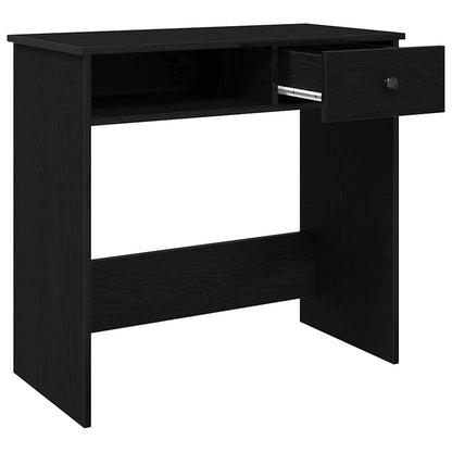 Desk Black 80x40x75 cm Engineered Wood