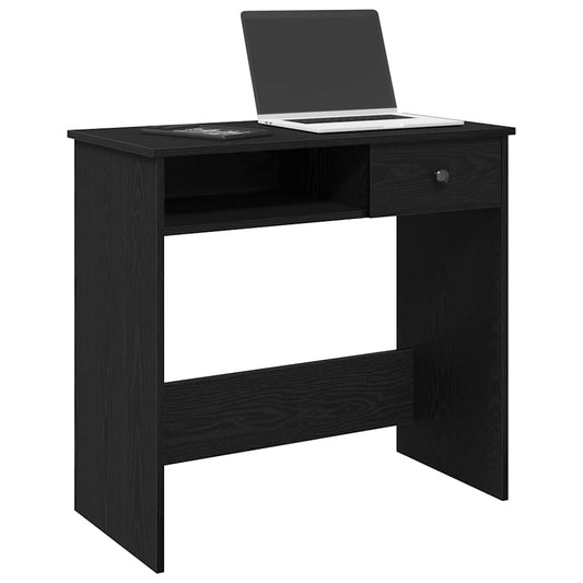 Desk Black 80x40x75 cm Engineered Wood