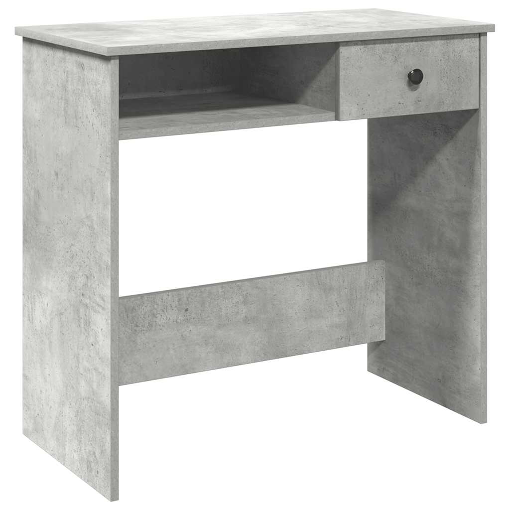 Desk Concrete Grey 80x40x75 cm Engineered Wood