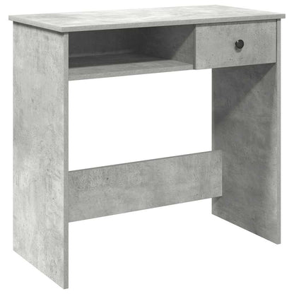 Desk Concrete Grey 80x40x75 cm Engineered Wood