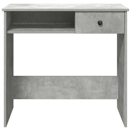 Desk Concrete Grey 80x40x75 cm Engineered Wood