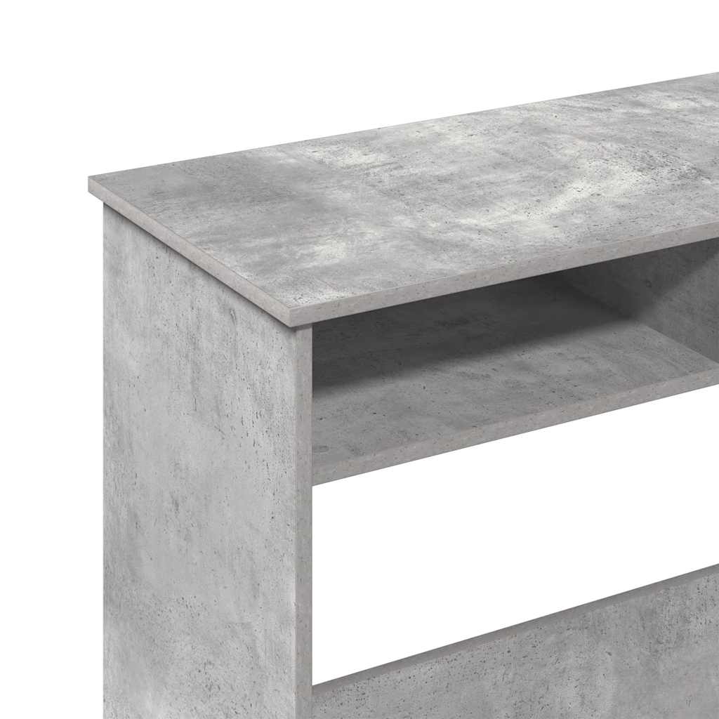 Desk Concrete Grey 80x40x75 cm Engineered Wood