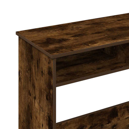 Desk Smoked Oak 80x40x75 cm Engineered Wood