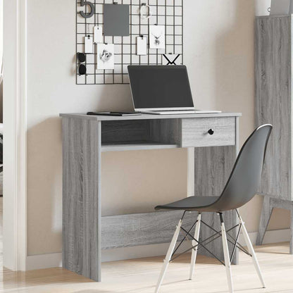 Desk Grey Sonoma 80x40x75 cm Engineered Wood