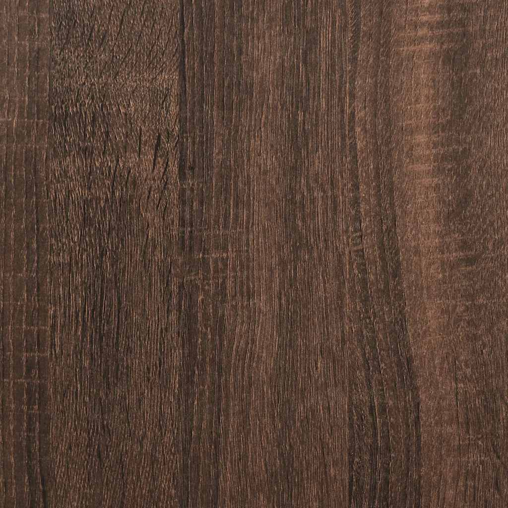 Desk Brown Oak 80x40x75 cm Engineered Wood